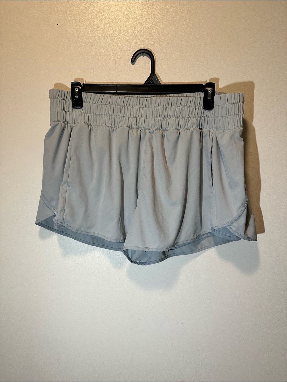 Avia Light Blue Women's High Waisted Athletic Shorts